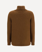 High neck Sweater - BROWN | Base Blu