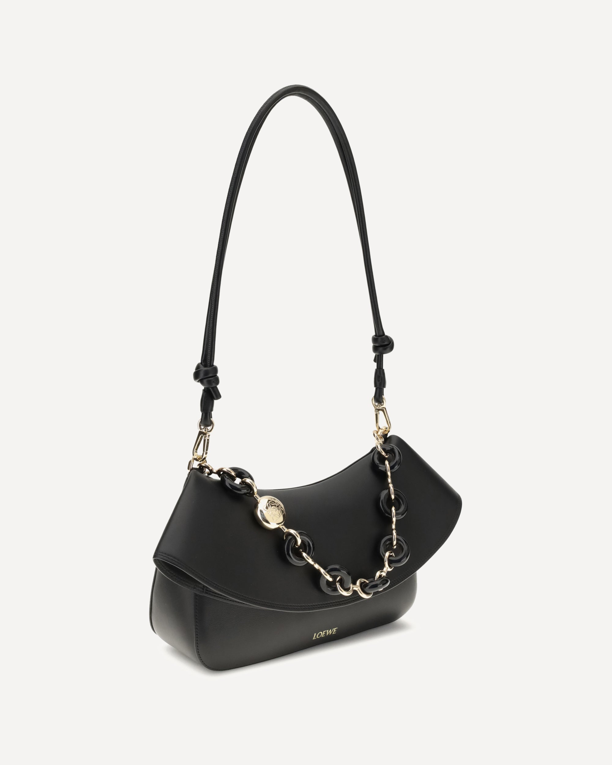 LOEWE Ola medium Shoulder Bag BLACK | Base Blu