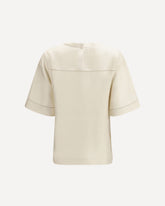 Havana silk T-shirt - CREAM | Base Blu