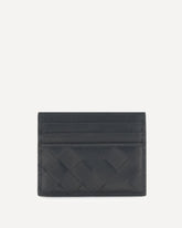 Intrecciato Card Holder - BLACK | Base Blu