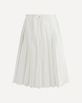 Gonna in jersey plissé  - BIANCO | Base Blu