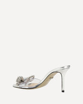 Sandals with bow - SILVER | Base Blu
