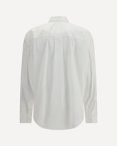 Cotton poplin Shirt - WHITE | Base Blu