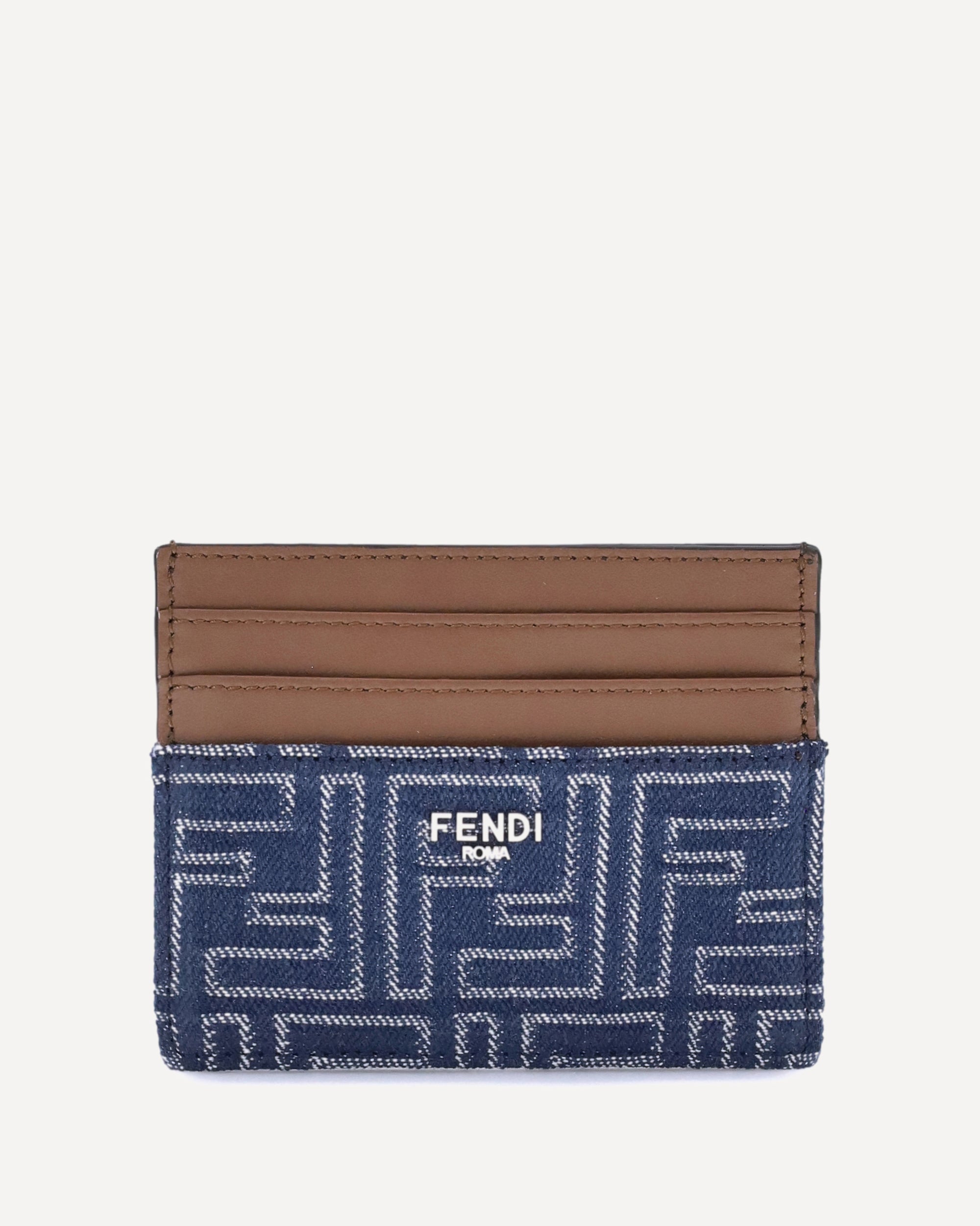 FENDI Denim Card Holder BLUE | Base Blu