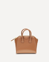 Antigona mini Handbag - BROWN | Base Blu