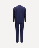 Virgin wool single-breasted Suit - BLUE | Base Blu
