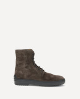 Suede Ankle Boots - BROWN | Base Blu