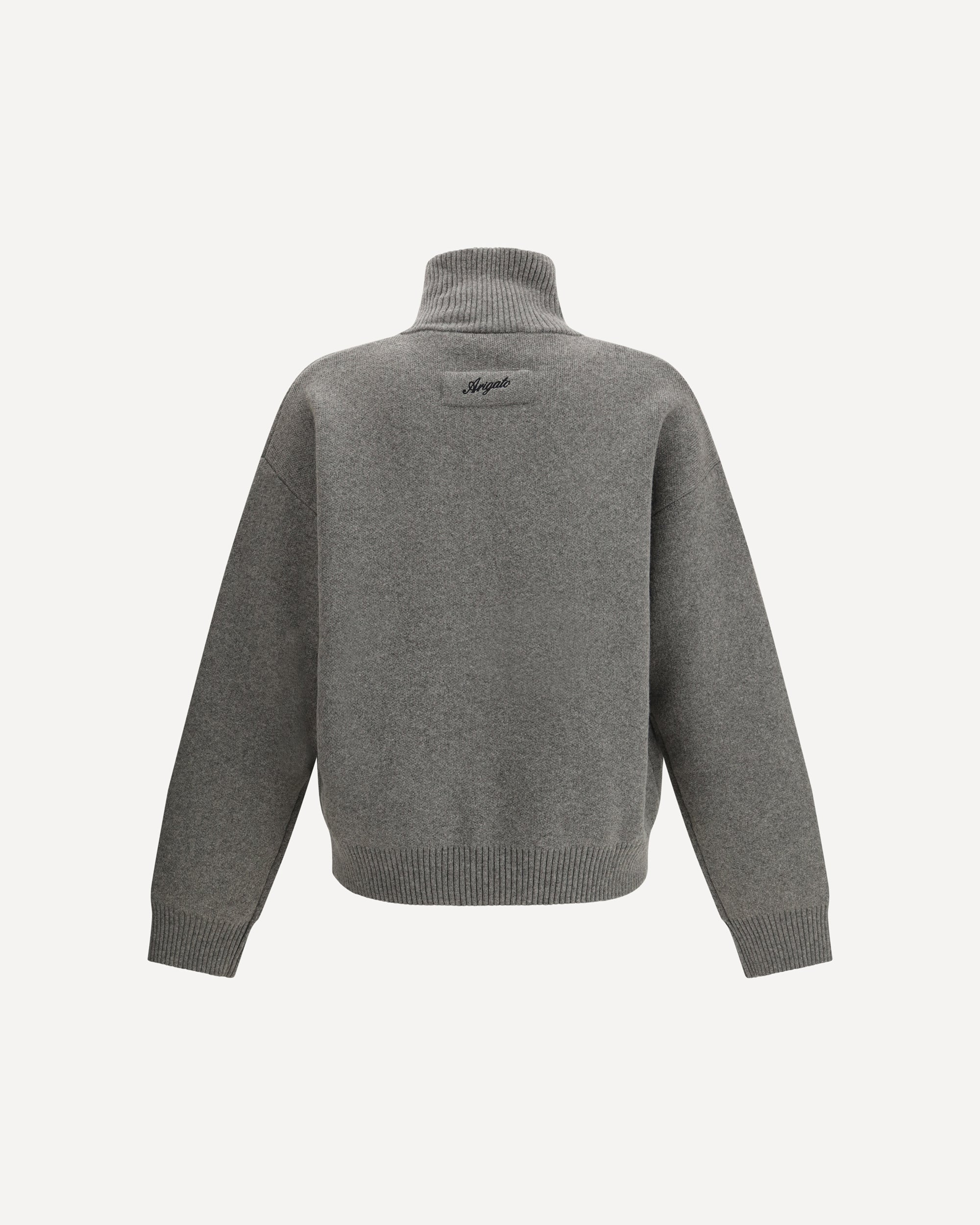 AXEL ARIGATO Core zip-up Cardigan GREY | Base Blu