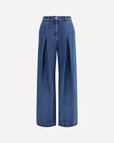 Straight Jeans with pinces - BLUE | Base Blu