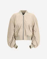 Bomber Secchia Flight in pelle di agnello - BEIGE | Base Blu