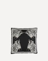 Cuscino in duchesse di cotone - NERO | Base Blu