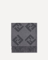 Sciarpa in lana FF - GRIGIO | Base Blu