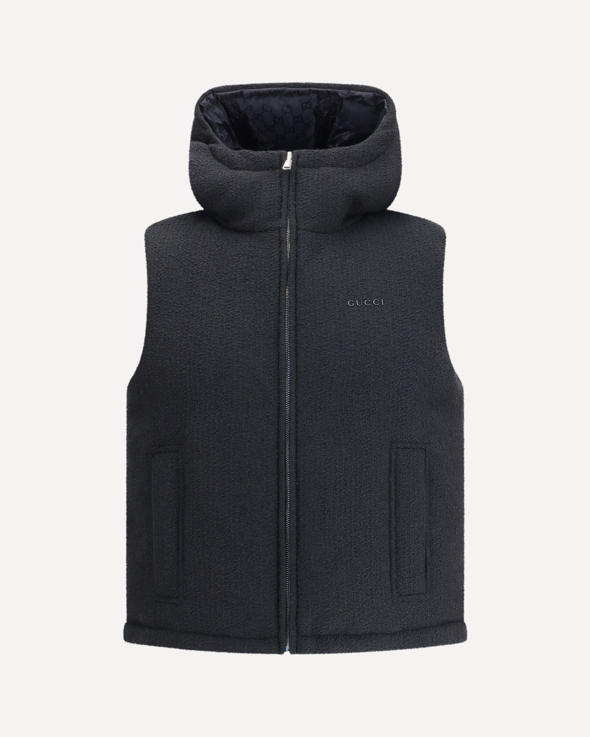 Reversible Bouclé Wool Gilet