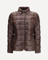 High-neck padded Jacket - BROWN | Base Blu