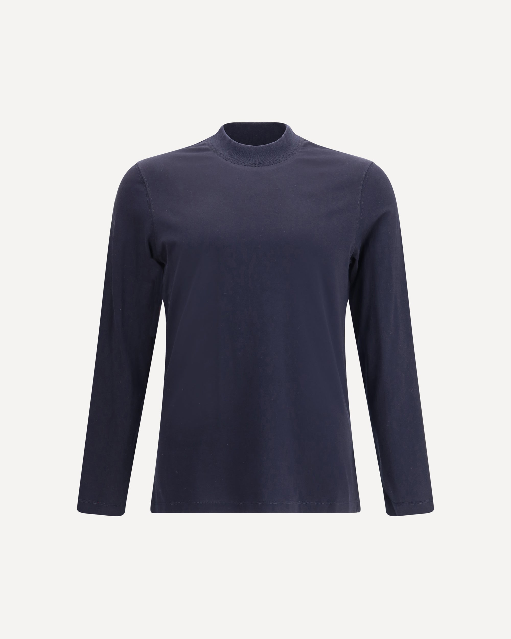BRUNELLO CUCINELLI Long-sleeved cotton T-Shirt BLUE | Base Blu