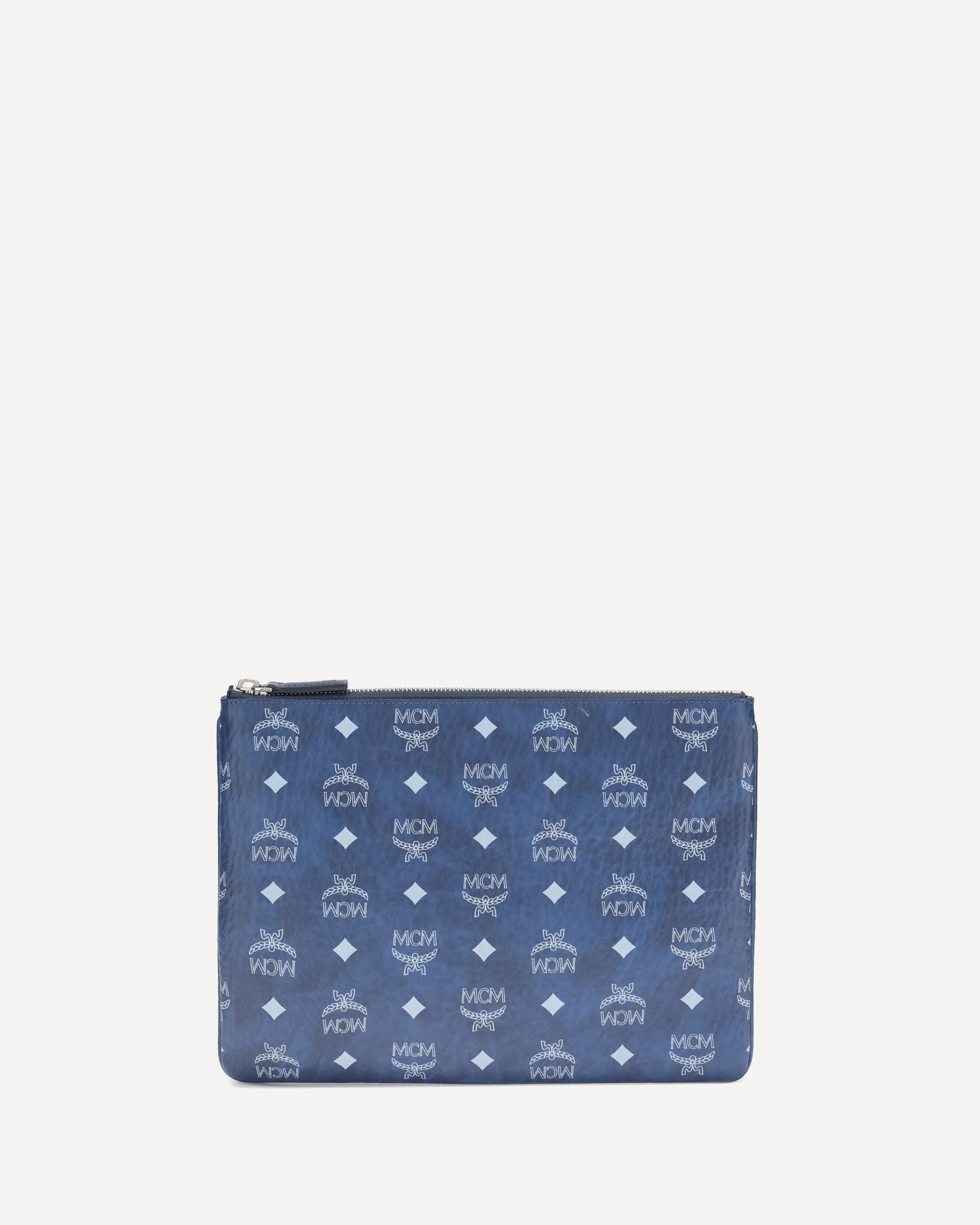 MCM Pouch with Visetos print BLUE | Base Blu