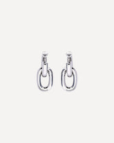 Double XL Link Earrings - SILVER | Base Blu