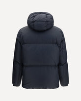 Hooded padded Jacket - BLACK | Base Blu