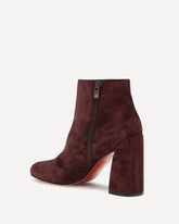Velvet Jane Ankle Boots - BORDEAUX | Base Blu