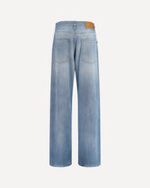 Baggy Jeans in pure cotton - LIGHT BLUE | Base Blu