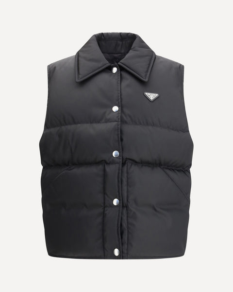 PRADA PADDED NYLON VEST BLACK / サイズ48 10395299-10F1-43DA-9EEF-