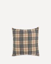 Cuscino in lana e cashmere con motivo Burberry Check - BEIGE | Base Blu