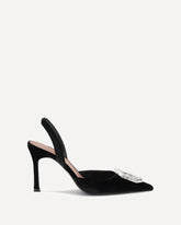 Camelia suede Pumps - BLACK | Base Blu