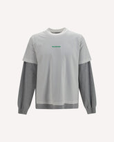 T-shirt in cotone con doppia manica - BIANCO | Base Blu