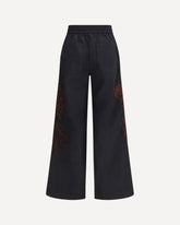 Embroidered Pants - BLACK | Base Blu