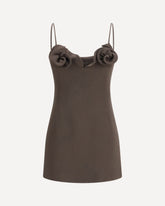 Short wool-blend Dress - BROWN | Base Blu