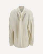 Cowl neck Blouse - WHITE | Base Blu