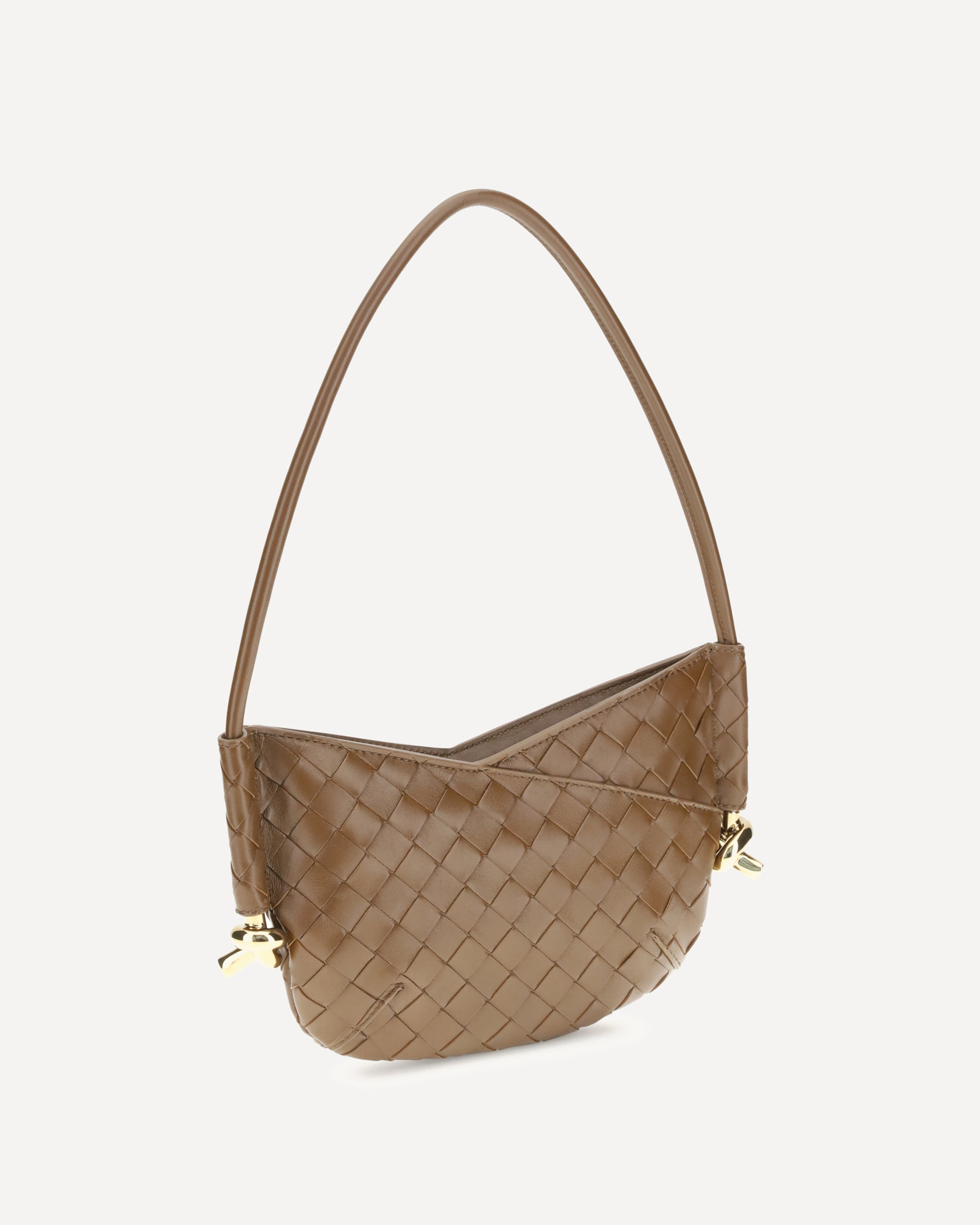 BOTTEGA VENETA Mini Solstice Shoulder Bag BROWN | Base Blu