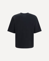 Loose-fit logo T-shirt - BLACK | Base Blu