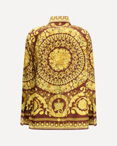 Printed silk Shirt - BORDEAUX | Base Blu