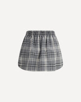 Minigonna in flanella check - GRIGIO | Base Blu