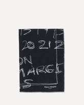 Numerical silk Scarf - BLACK | Base Blu