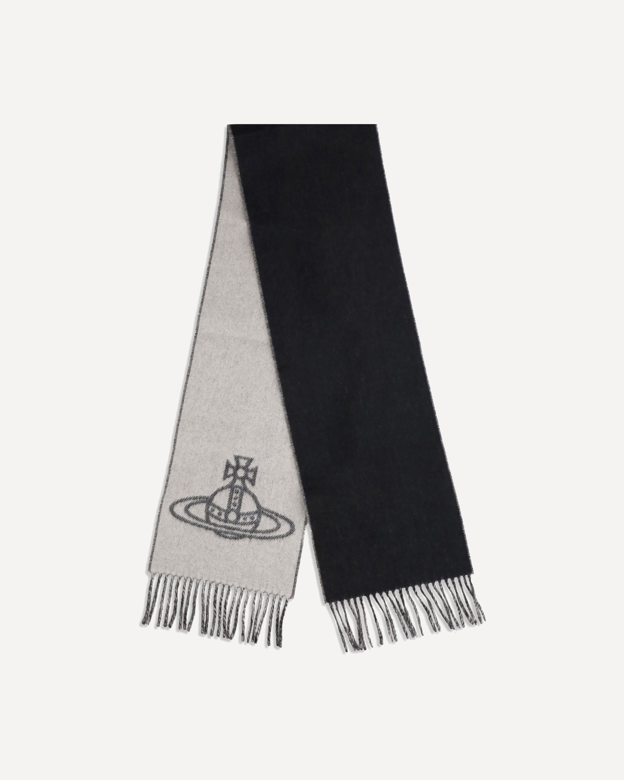 VIVIENNE WESTWOOD Wool Scarf BLACK | Base Blu