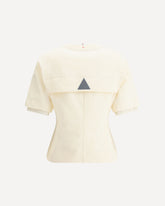 Patch with logo T-shirt - CREAM | Base Blu