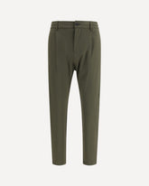 Trousers with an elasticated waistband - GREEN | Base Blu