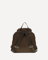 Medium Re-Nylon Backpack - BROWN | Base Blu