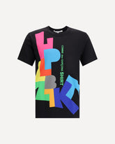 Cotton T-shirt - BLACK | Base Blu