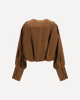 Diana lightweight muslin Shirt - BROWN | Base Blu