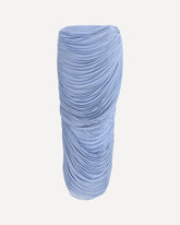 Draped midi Skirt - LIGHT BLUE | Base Blu