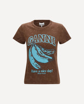 Banana cotton T-shirt - BROWN | Base Blu