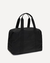 Travel Bag in Re-Nylon and Saffiano - BLACK | Base Blu