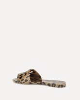 Rubber Sandals with leopard print - MULTICOLOUR | Base Blu