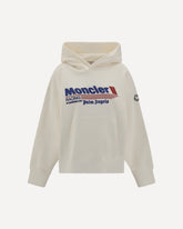 Maxi logo hoodie - WHITE | Base Blu