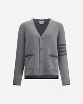 Cardigan in lana merino - GRIGIO | Base Blu