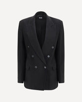 Double-breasted Blazer - BLACK | Base Blu