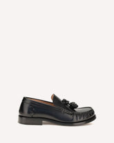 Ugo leather Loafers - BLACK | Base Blu